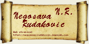 Negosava Rudaković vizit kartica